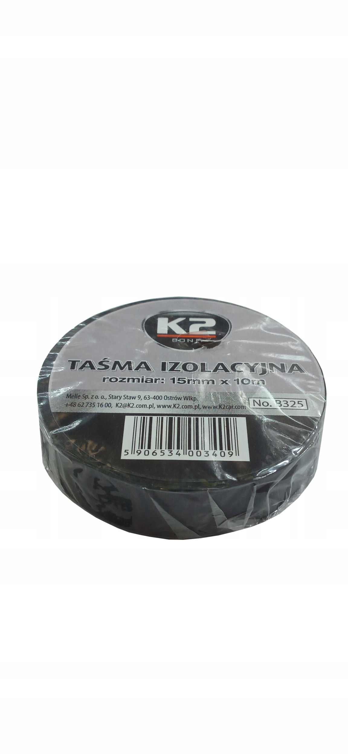 

B325 K2 Taśma Izolacyjna Czarna 15mm x 10m
