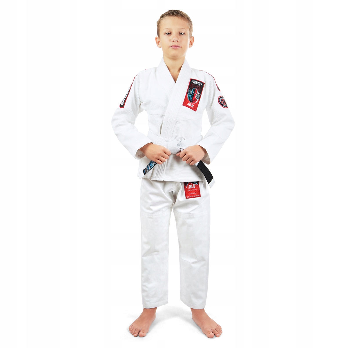 Gi do Bjj pro děti Ninja (Bílé) K00 Výška: 104-116 cm