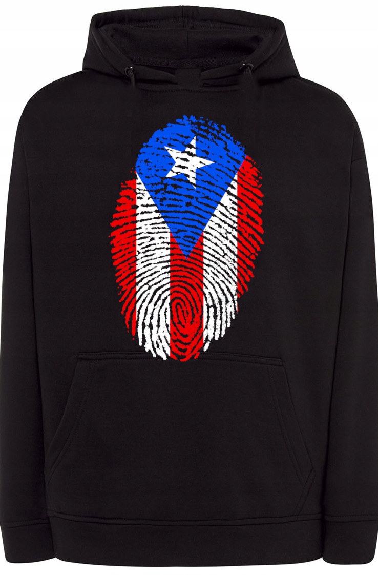 Portoriko Vlajka Otisk Pánská Mikina r.XL