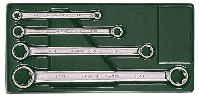 Sata Zestaw 4 Kluczy Oczkowych E-torx Dwustronnych