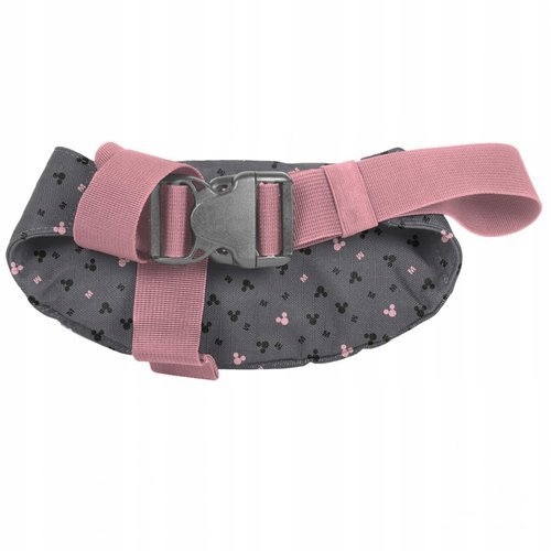 NERKA SASZETKA TORBA BIODROWA MYSZKA MINNIE - PASO Kolor Odcienie szarości i srebra