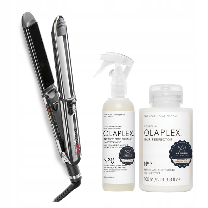 BaByliss žehlička na vlasy 31 mm BAB3000EPE Olaplex No.0 kúra No.3 kondicionér