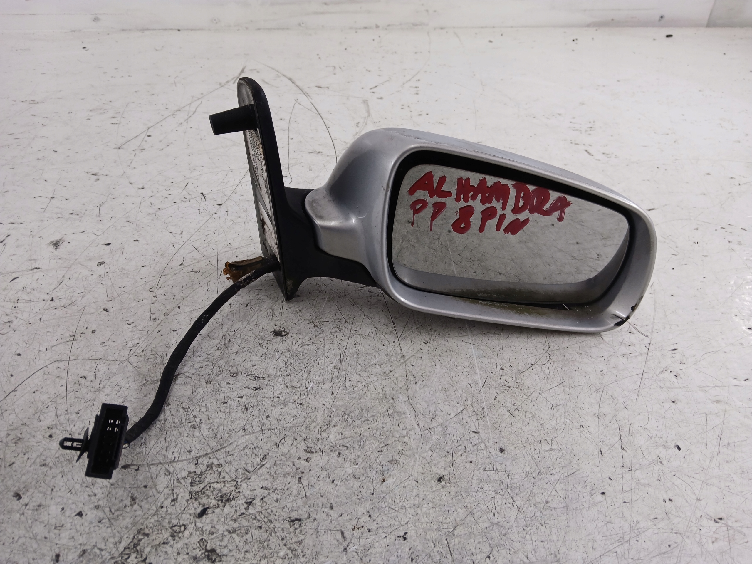 SEAT ALHAMBRA and mirror right 8 PIN silver