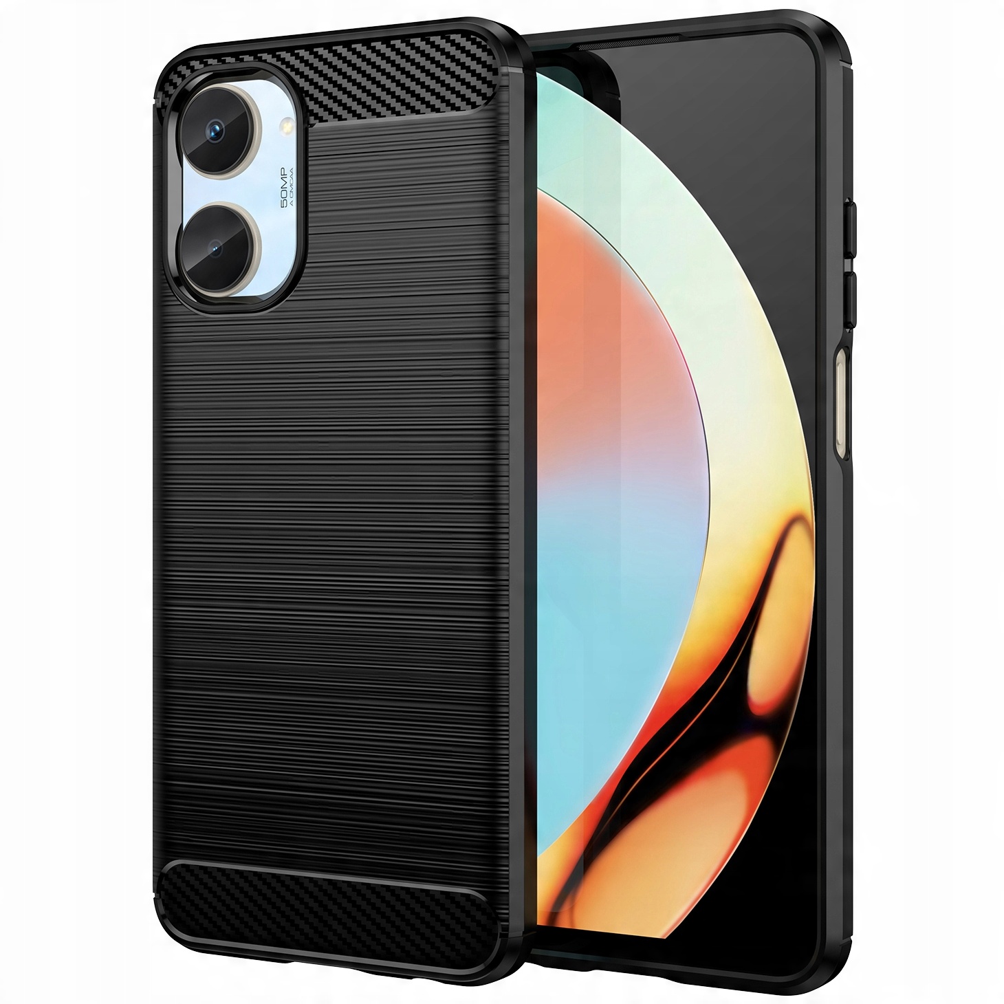 

Etui do Realme 10 4G Pancerne Karbon Case Szkło