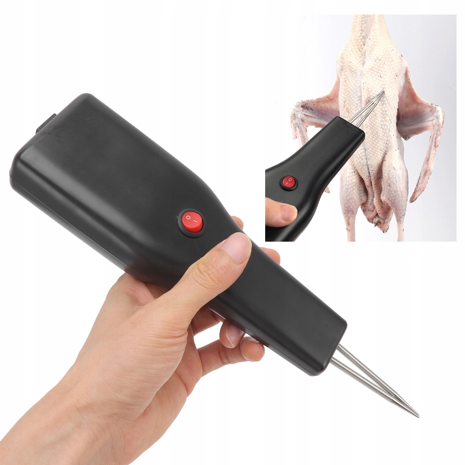 RĘCZNY ELEKTRYCZNY SKUBACZ DO PIÓR DROBIU