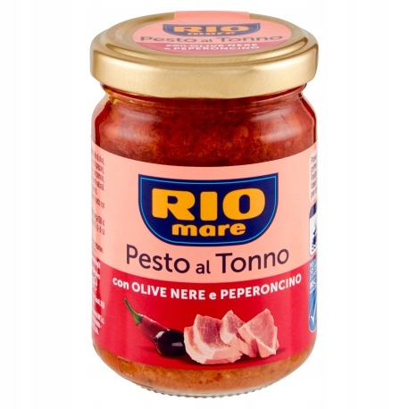 Pesto Rio Mare tonhallal, olívabogyóval és chili paprikával 130g