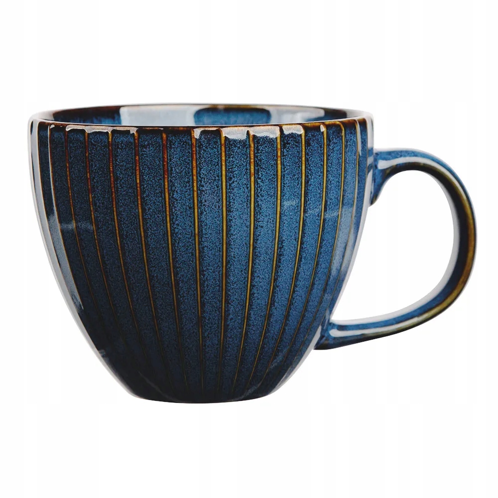 Sada 6 šálků na kávu Altom Design Reactive Stripes 450 ml