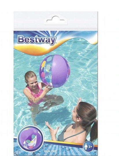 BESTWAY 31036 PIŁKA PLAŻOWA 51 CM 3 WZORY