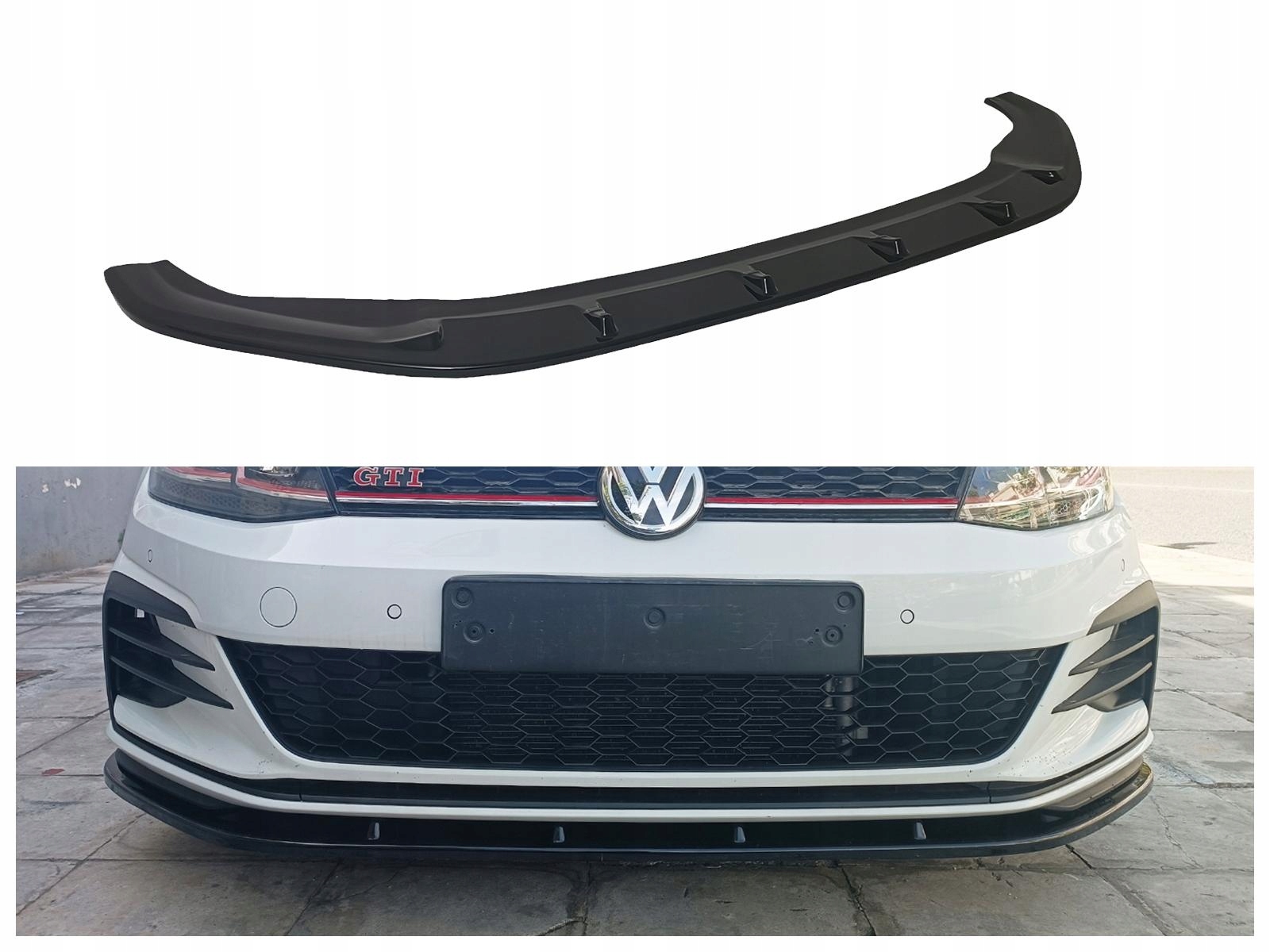 Nástavec předního nárazníku hokejový difuzér pro Vw Golf Au VII 2017-2019 Hb