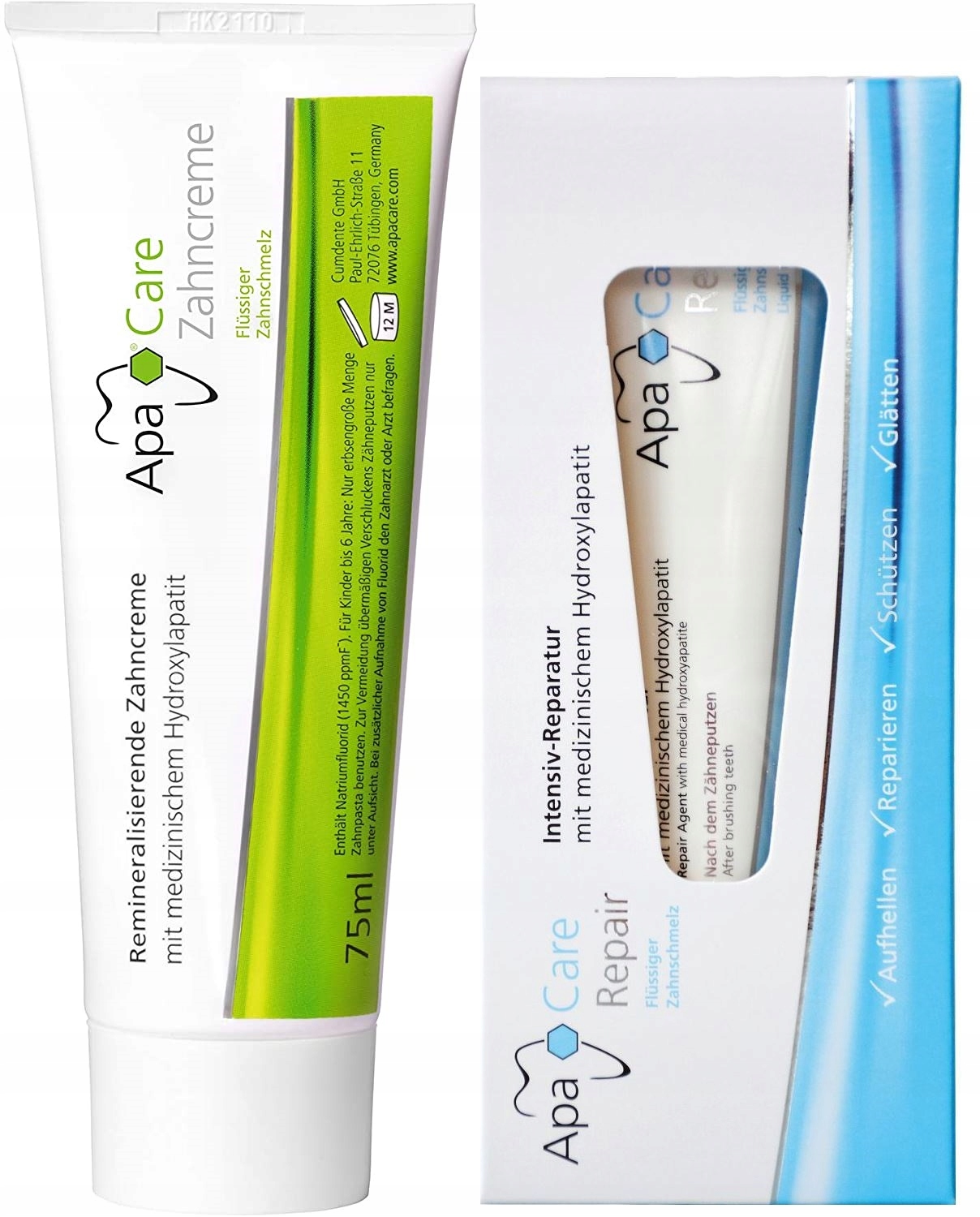 

Apacare Pasta 75ML Żel Płynne Szkliwo 30ML