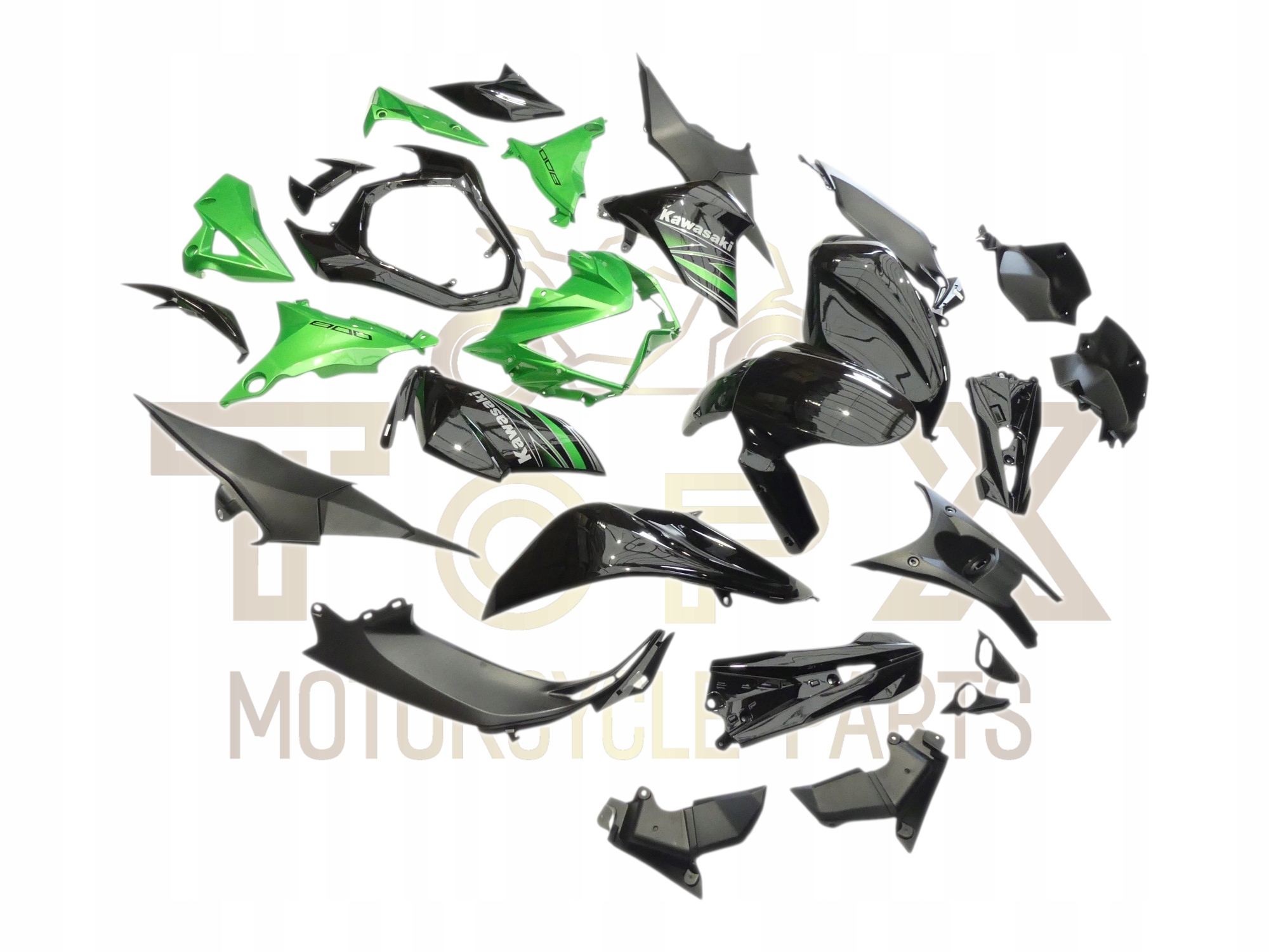 TopX Kawasaki Z800 13 16 Komplet Ovečka Blatník Lebka Boková Sada