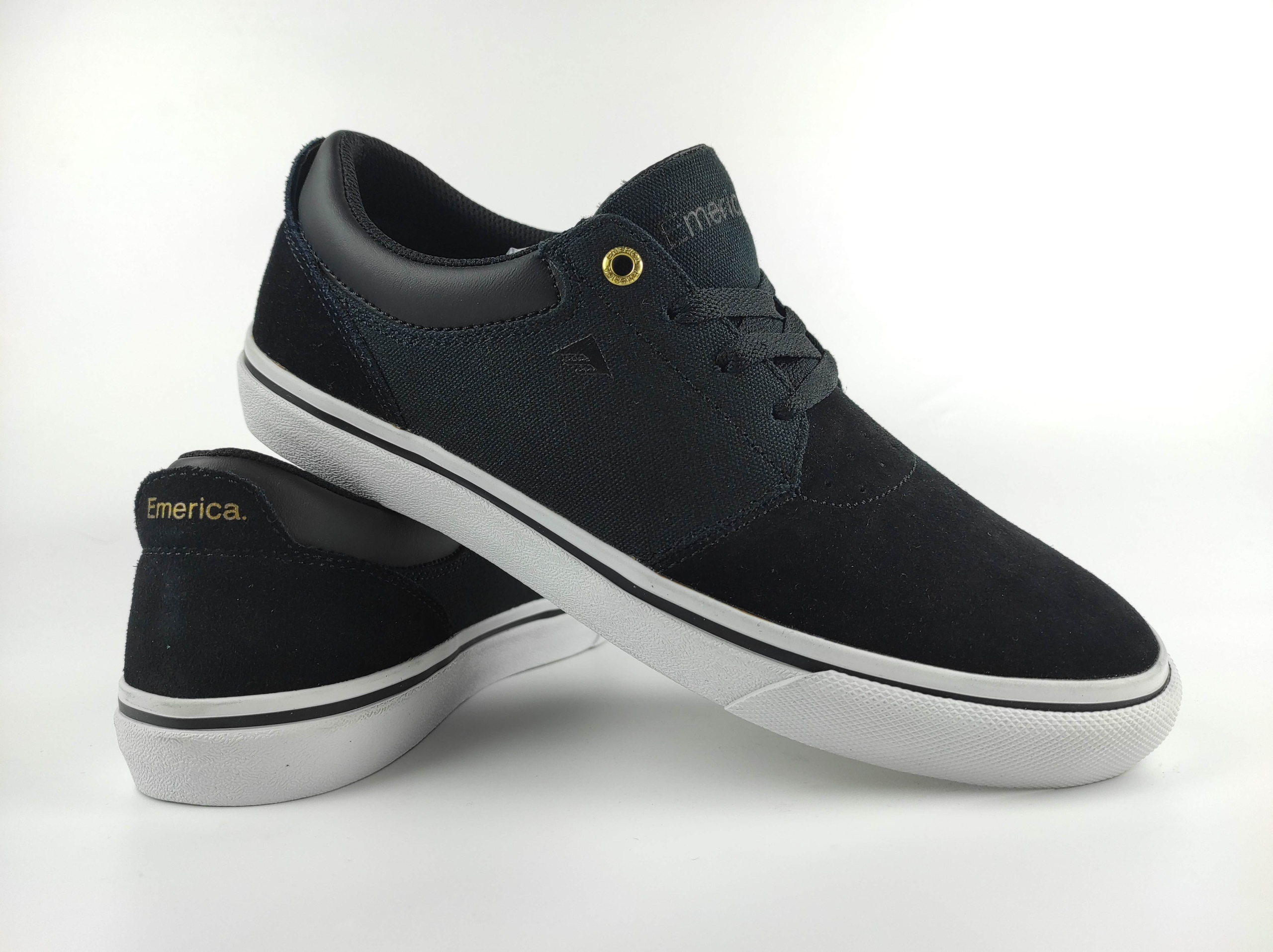 46 Pánské Boty Emerica Alcove black/white/gold 6101000119-715 Kůže velikost 42