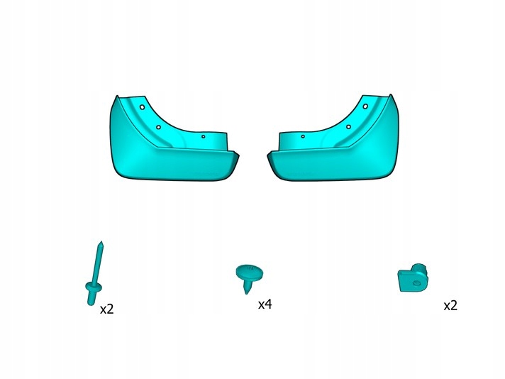 Volvo V60 II Cross Country zadní blatníky sada Oe 32207211
