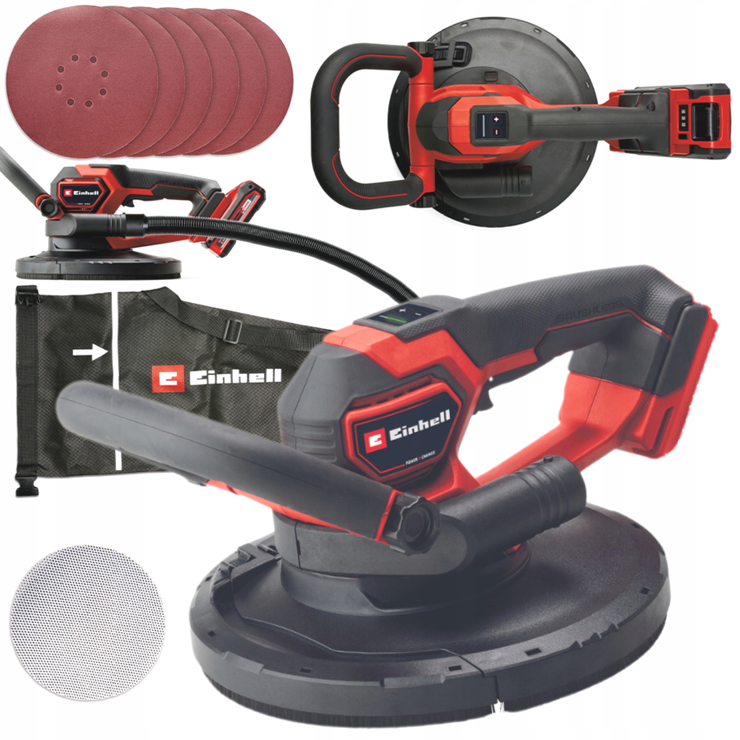 Einhell Akum Bruska Na Sádru Bezkartáčová 18V Sáček Tp-dws 18/225 Solo