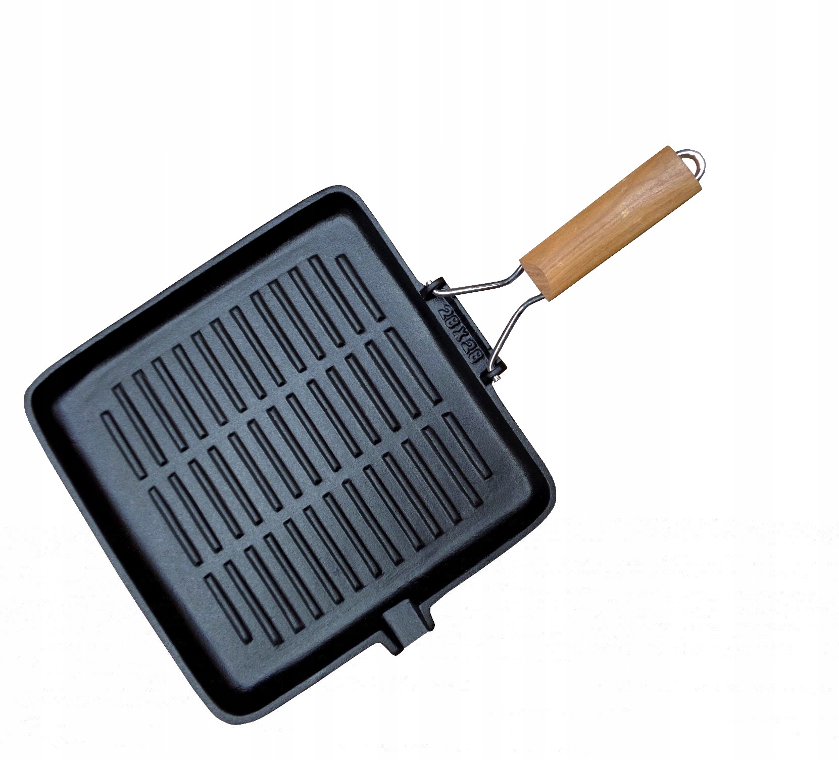 

Patelnia Żeliwna 24cm Grillowa Indukcja Gaz PT29