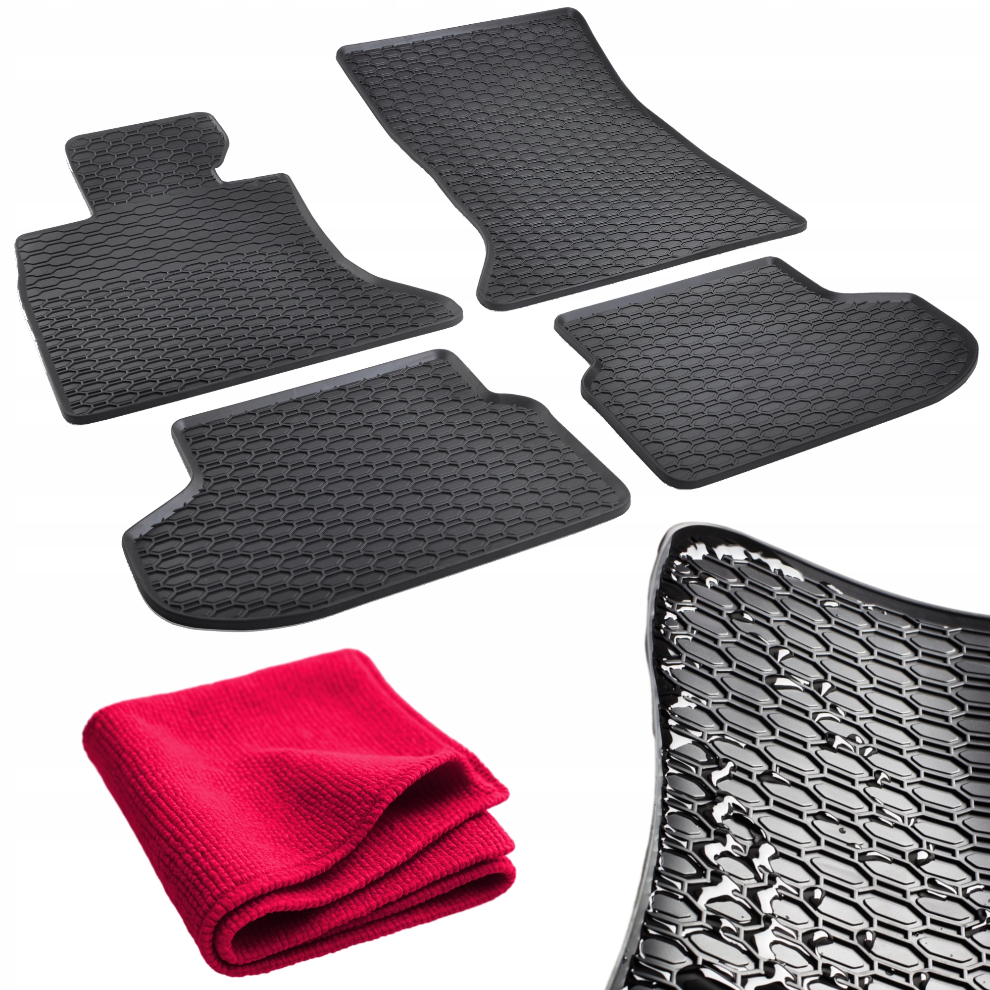 Dywaniki Gumowe do Bmw Seria 5 F10/F11 2009 2017 Sedan Kombi Touring