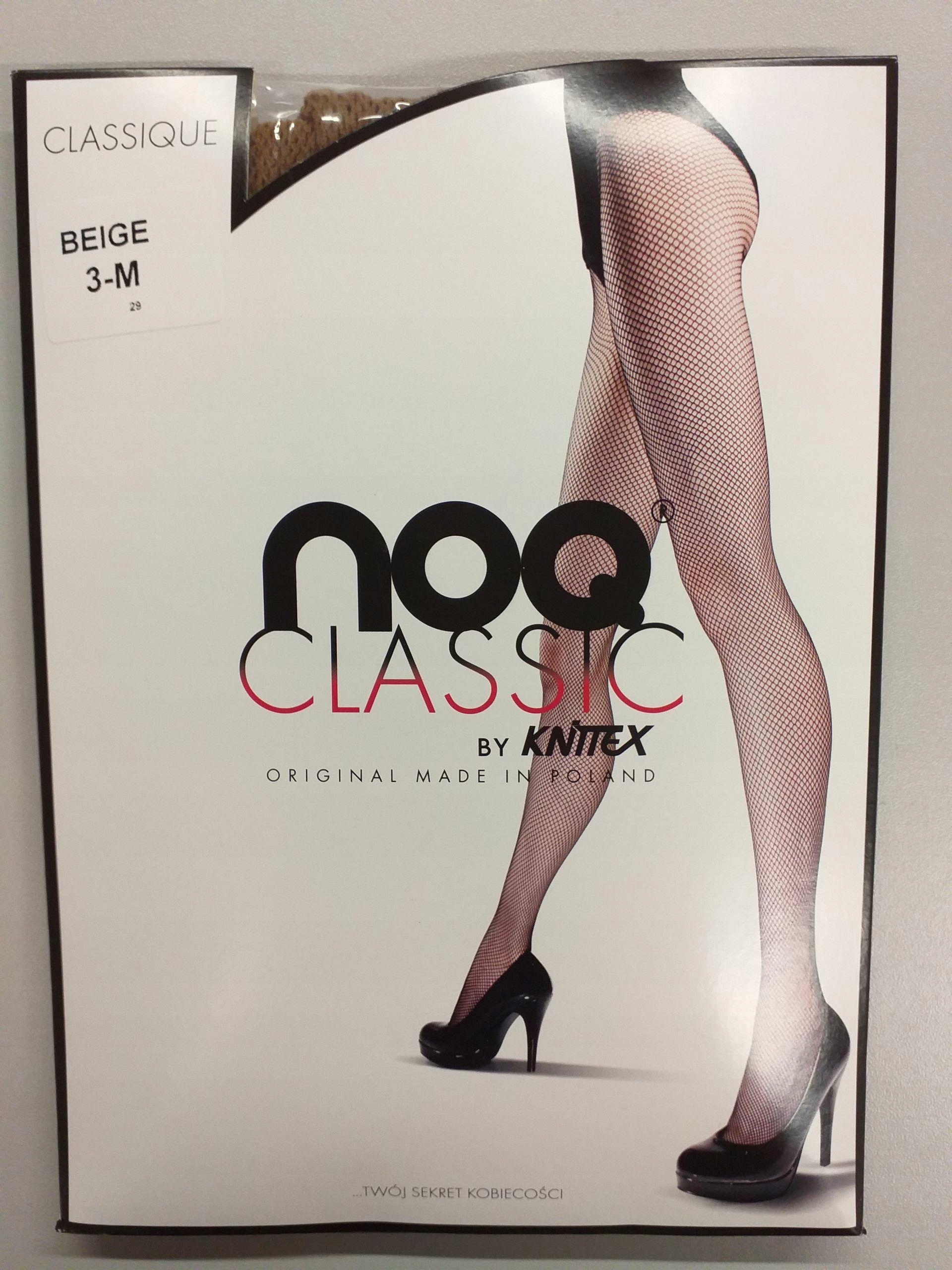 

Noq Classique- Rajstopy dam. kabaretka nero, beige