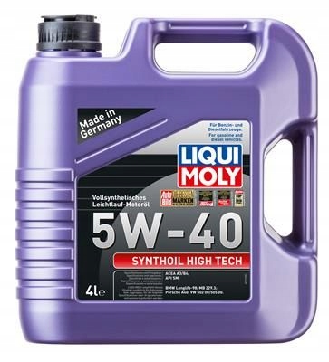 LIQUI OLEJ 5/40 SYNTHOIL HIGH TECH 4L Rodzaj syntetyczne
