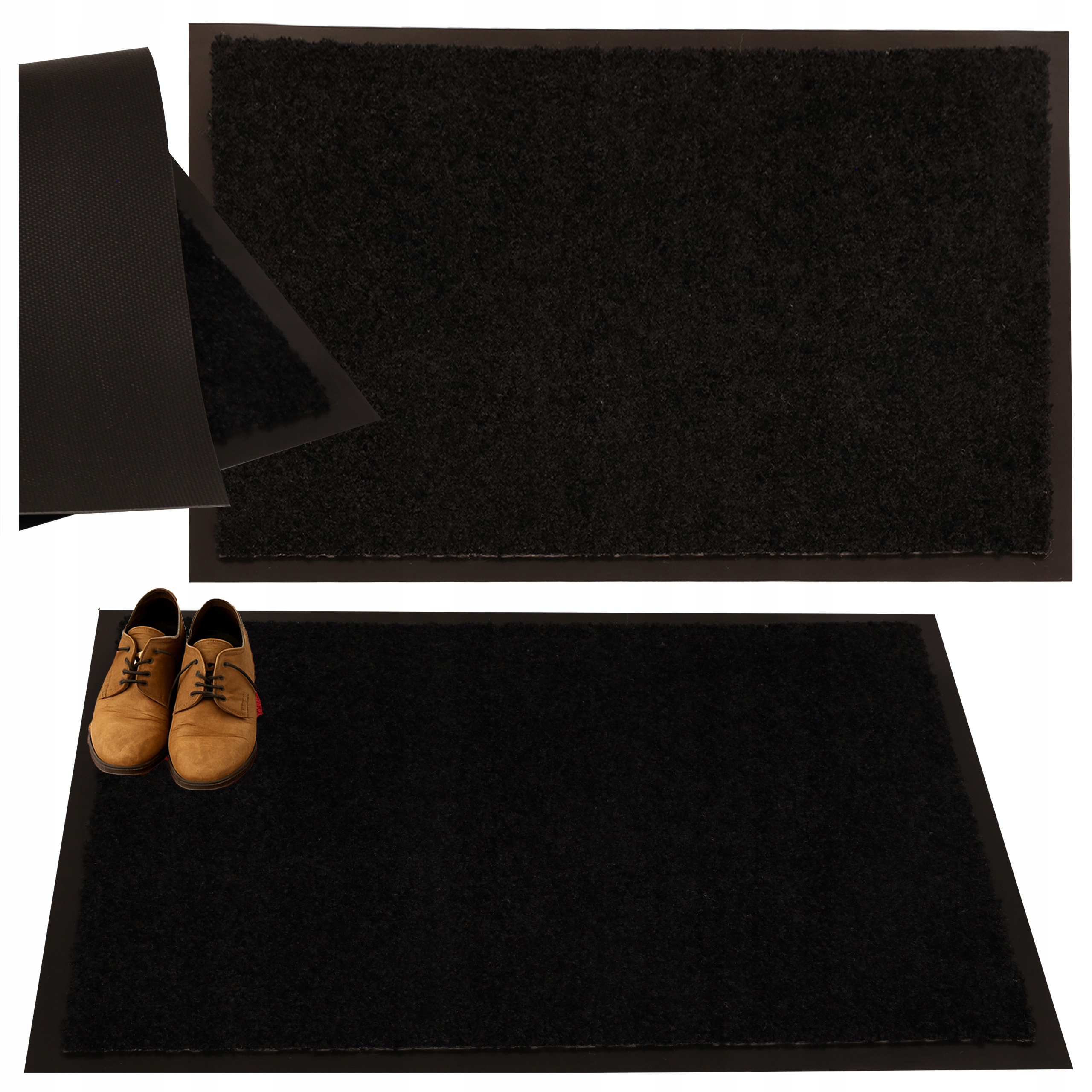 Rohožka na boty pod dveře Vstupní rohož na podlahu Gumová 90x150 cm