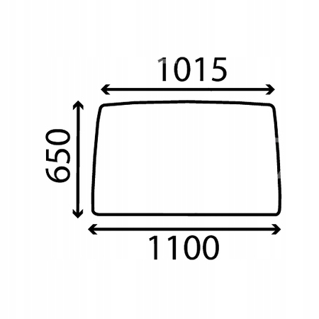 čelní sklo traktor Fiat 80 88 90 94 přední bezbarvé