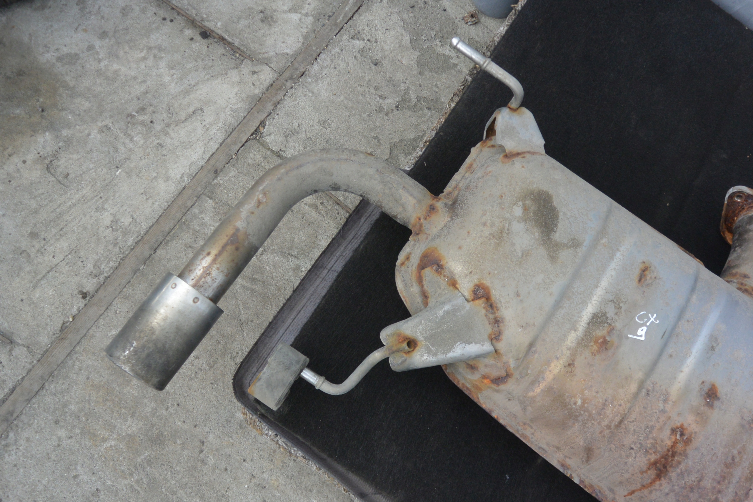 pipe muffler, exhaust MAZDA CX9 II 16- 2.5 T