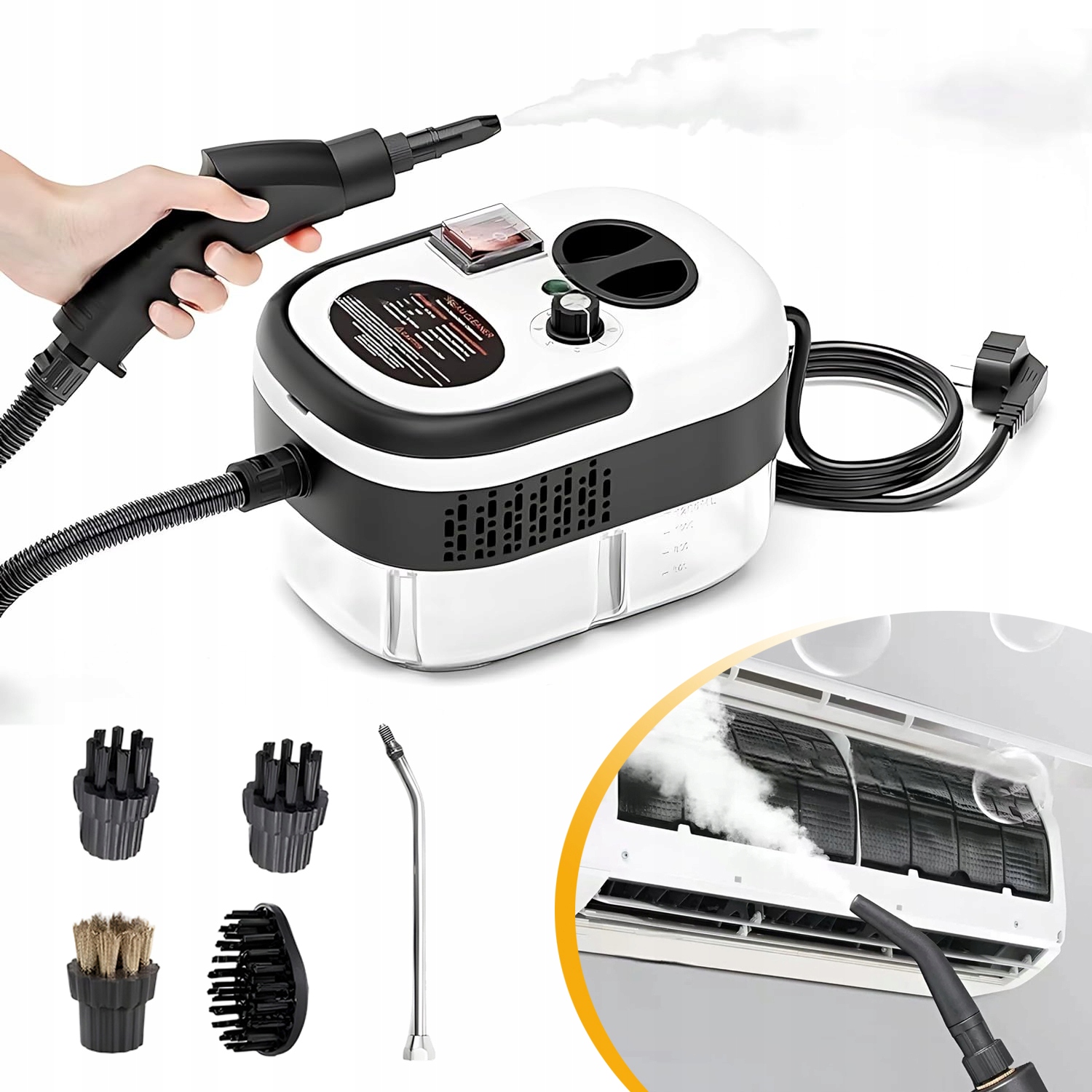 Profesionální Parní Čistič, Parní Čistič 901 ML, 2500 W, 6 Režimů Páry