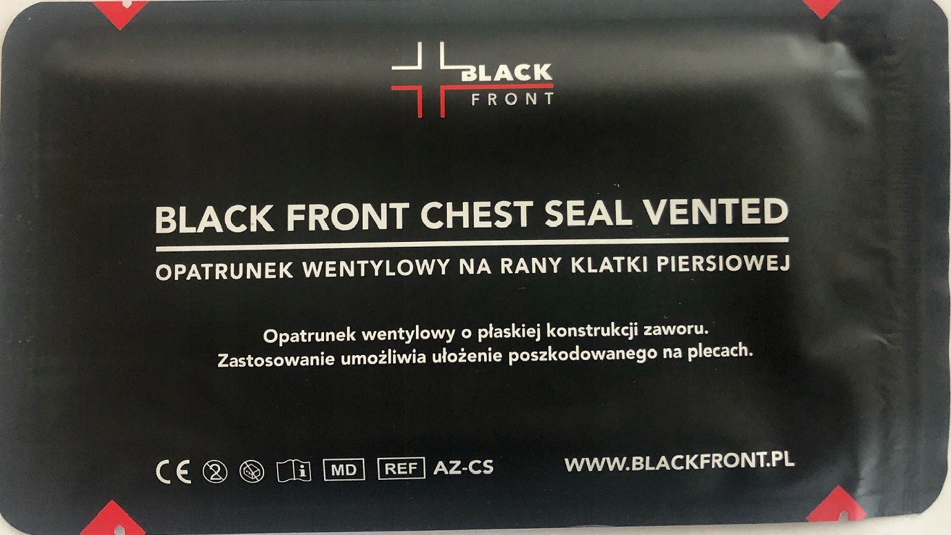 

Opatrunek wentylowy Black Front Chest Seal Vented
