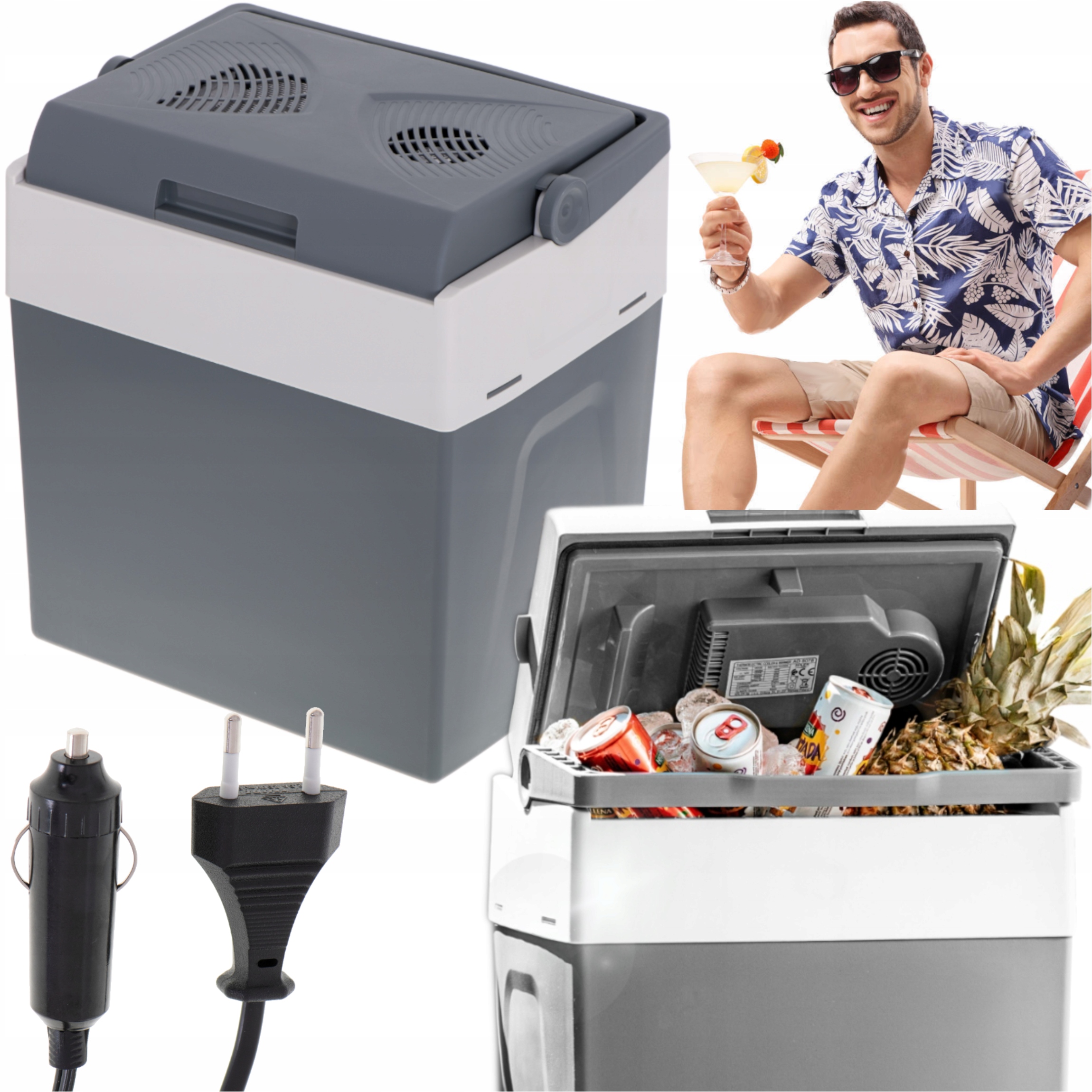 Turistická Lednička 2v1 Autochladnička 12V 230V Dva Režimy
