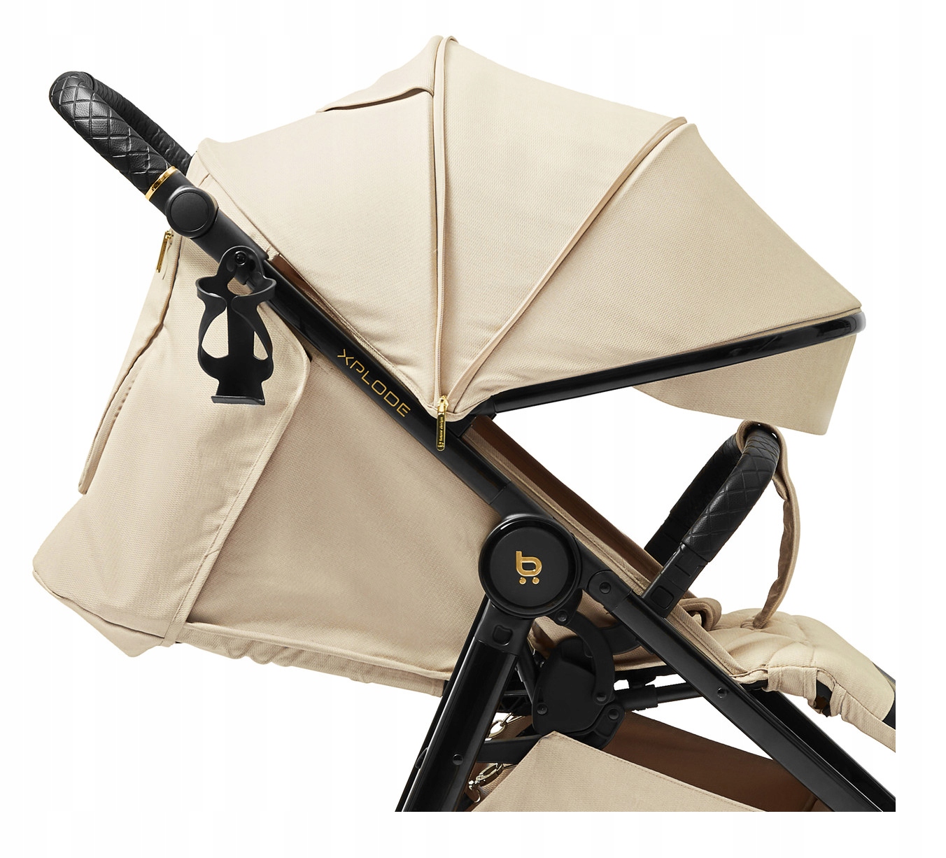 WÓZEK FUTURE DESIGN XPLODE CHROM FOLIA DO 22KG SAND BEIGE Model Xplode