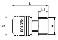 RECTUS 11974 26KA AW17 MPX Szybkozłącze 3/8&quot; GZ EAN (GTIN) 5904182446104