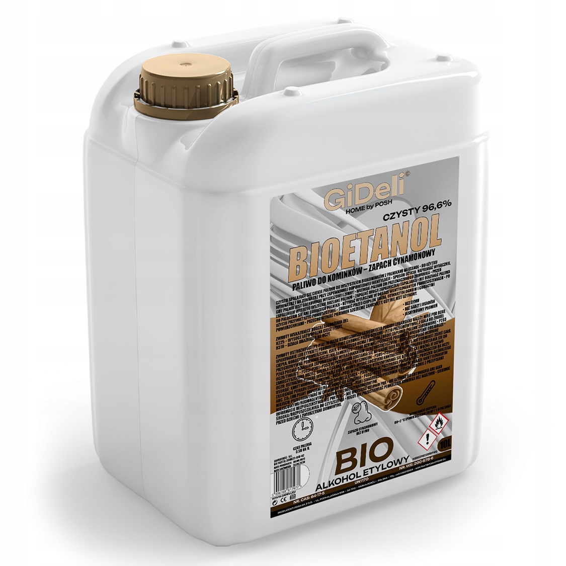 Bioetanol do krbu 10 l s vůní skořice, biopalivo