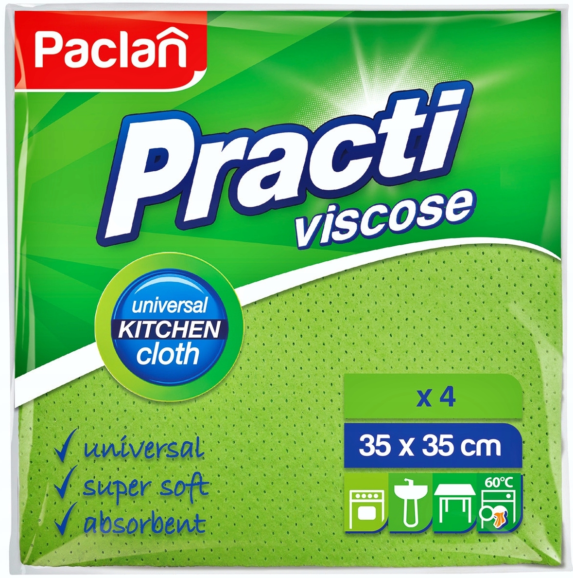 

Paclan Ścierka Viscoza 4 Szt 35*35 cm