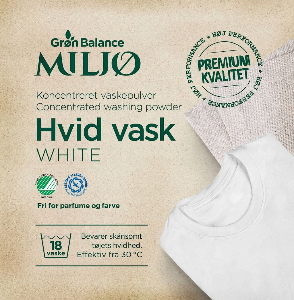 2x Gron Balance – prášek na bílé prádlo 785 g