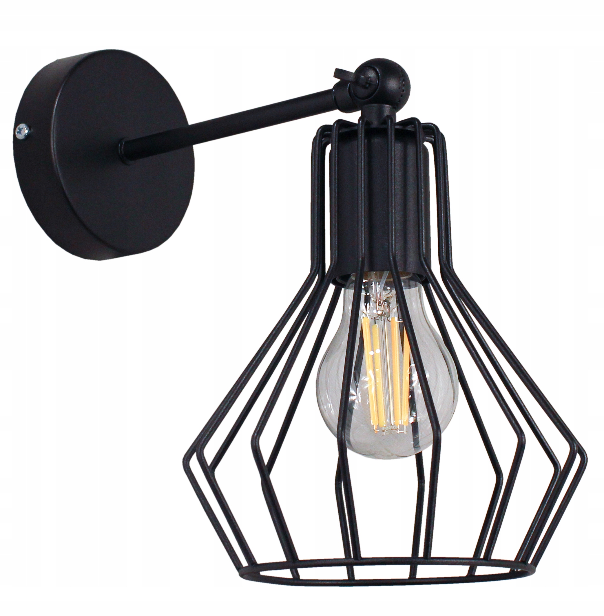 Kinkiet ścienny lampa ścienna Bell czarny kinkiety ścienne lampy loft led