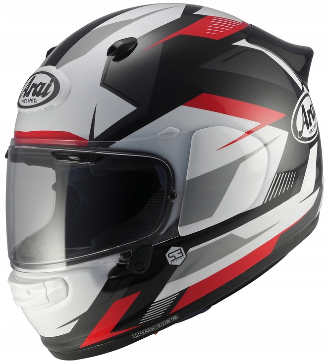 Arai Quantic Supra Red Motocyklová Prilba Integrálna Červená