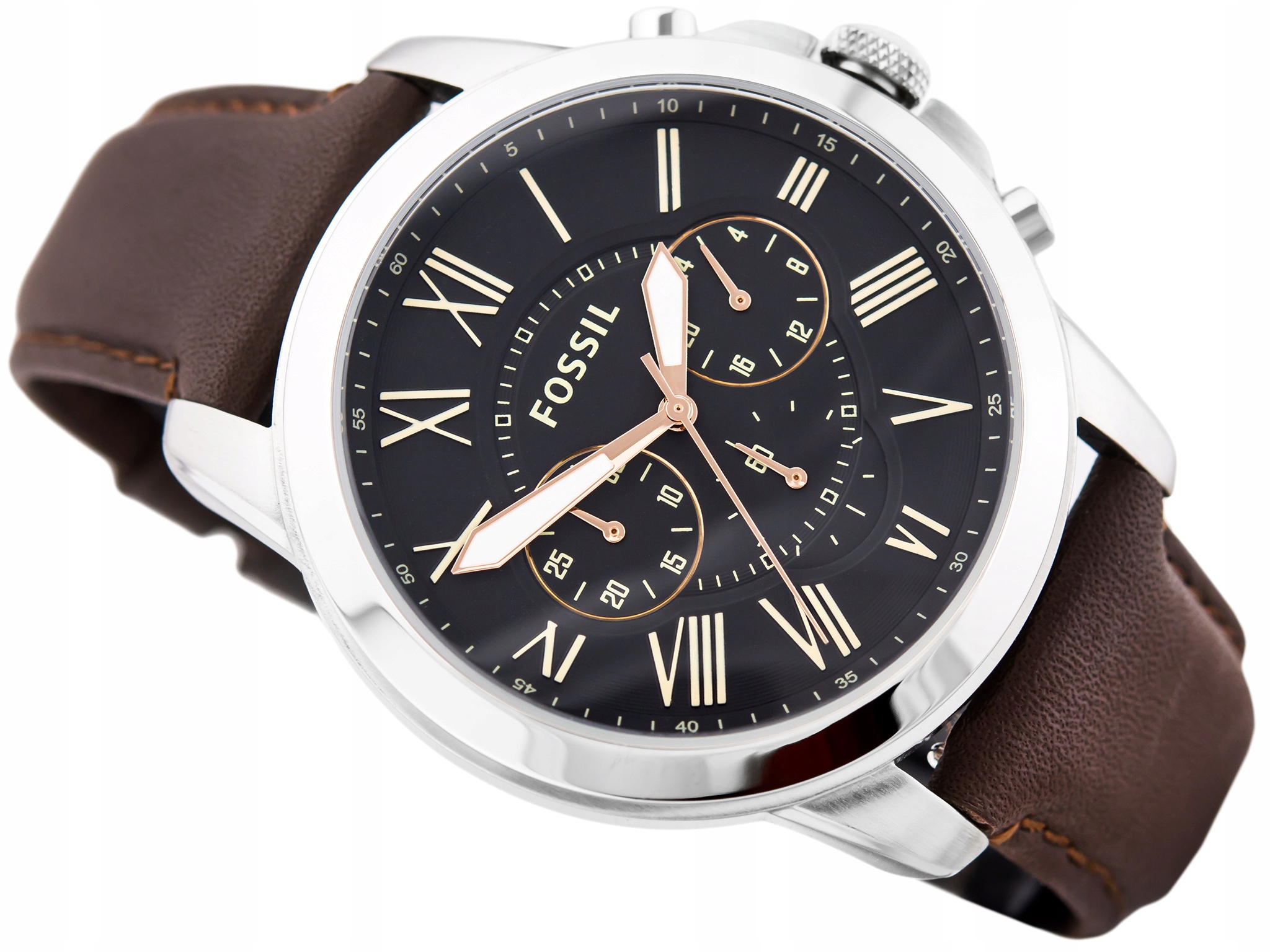 Pánské Hodinky Fossil FS4813 Grant Chronograf Módní