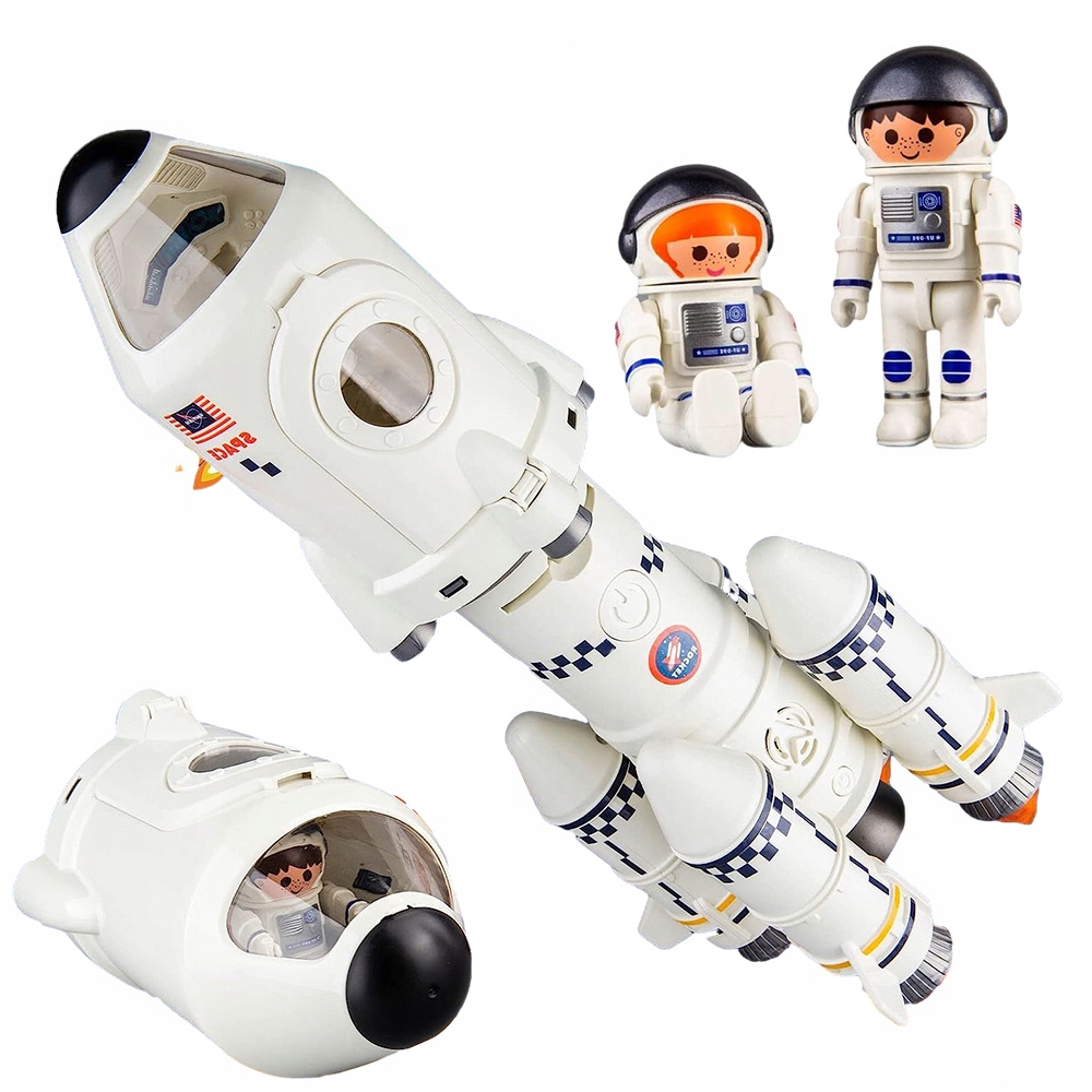 RAKIET WYRZUTNIA SYMULOWAĆ LAUNCHER ROCKET ODŁĄCZANY LAMPA PROJEKCYJNA 5W1