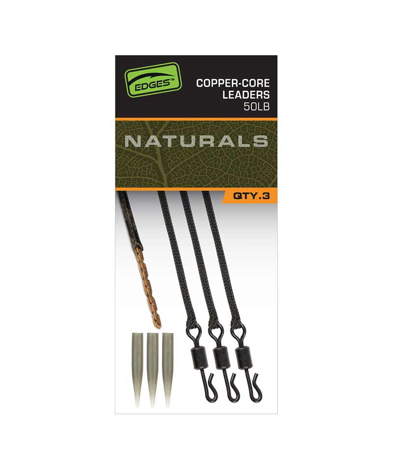 Mocny Lider Karpiowy Fox Naturals Copper Core Leaders 50lb