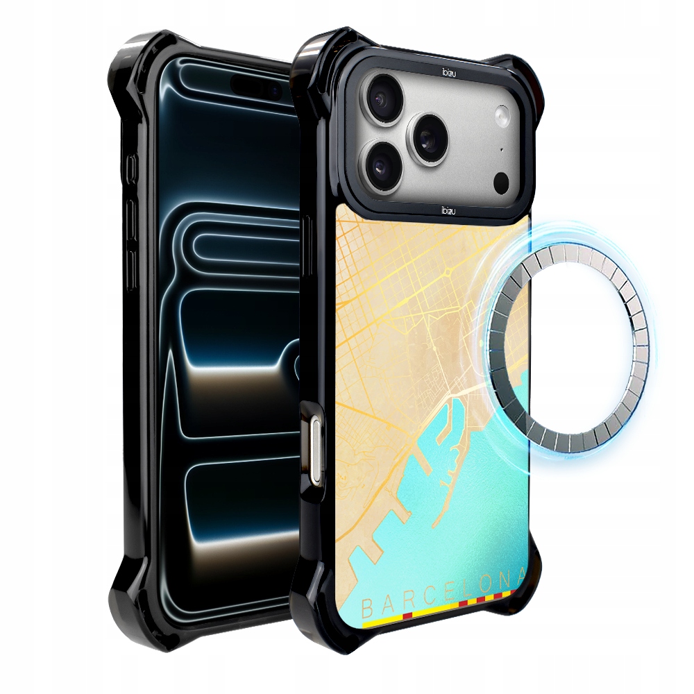Pouzdro iPhone 17 Pro Ibizu DropGuard Ultra s MagSafe, Barcelona
