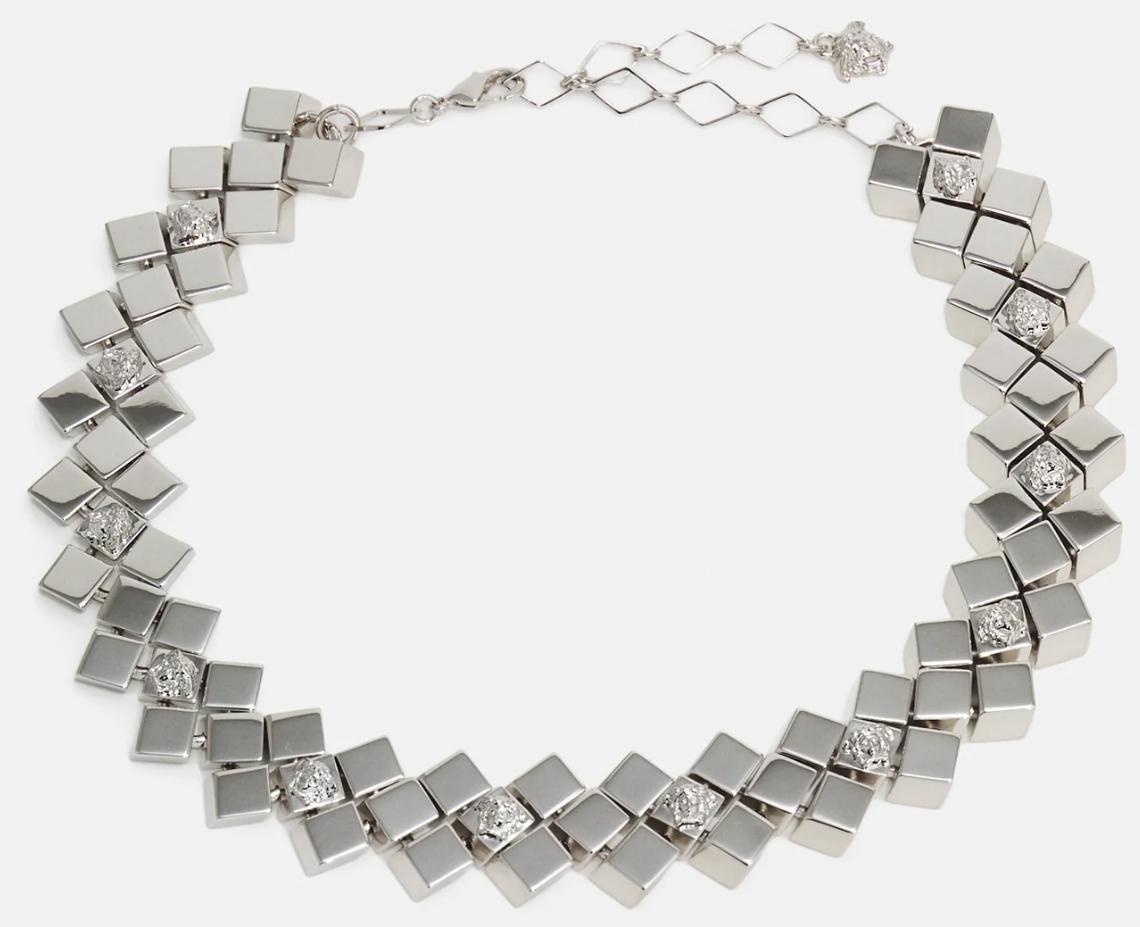Versace Choker Metal Palladium náhrdelník
