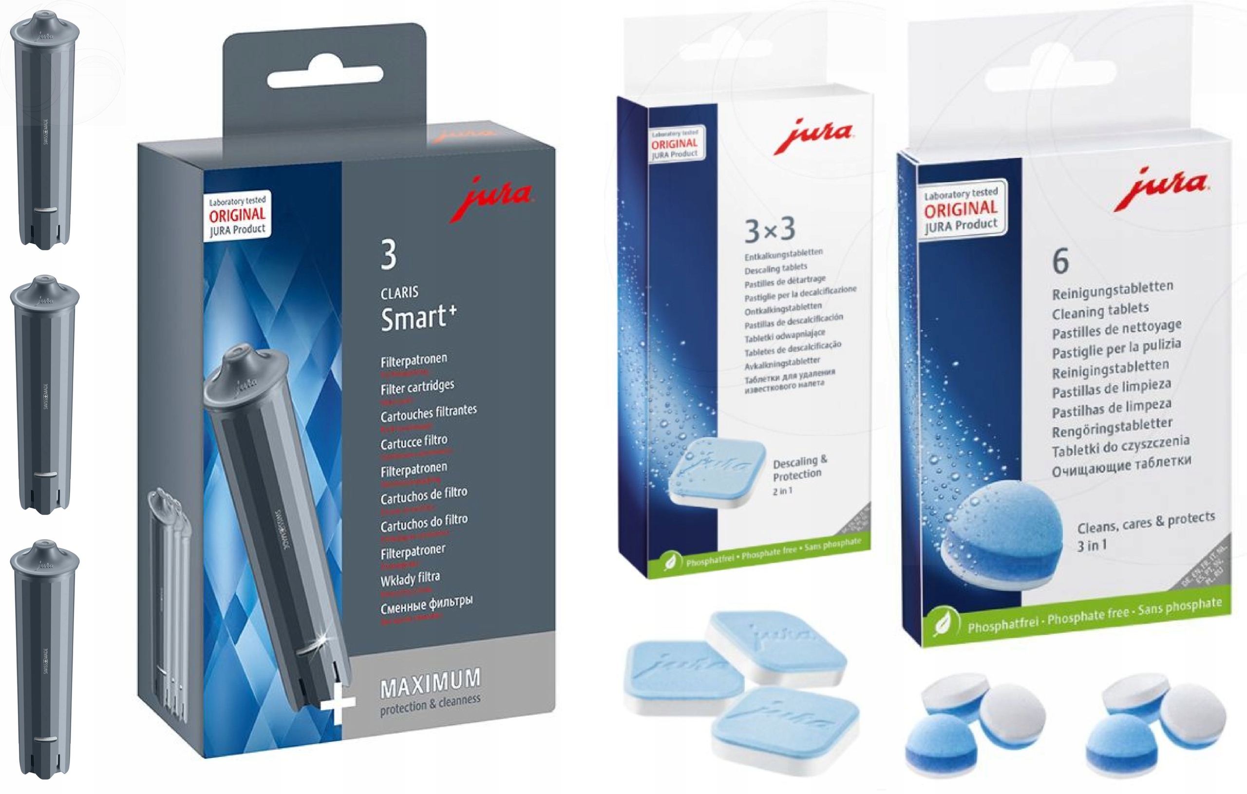 

Filtry Jura Claris Smart+ Tabletki Zestaw