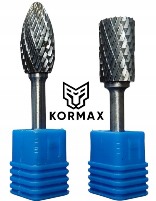 Rotační pilník 14 mm, vysokorychlostní, plamenový, válcový, z karbidu Kormax