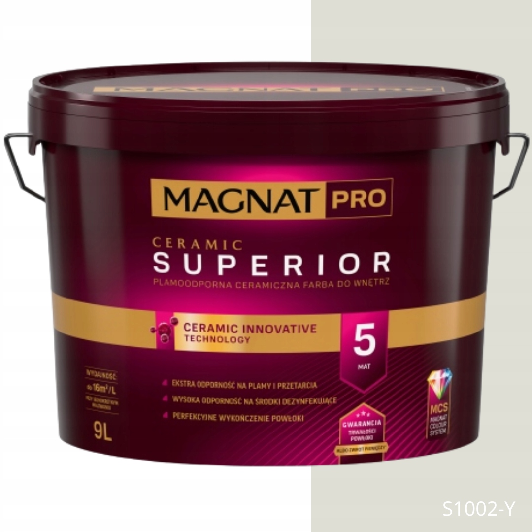Magnat Keramická Farba Pro Keramika Superior 5 Farba S 1002-Y 9L