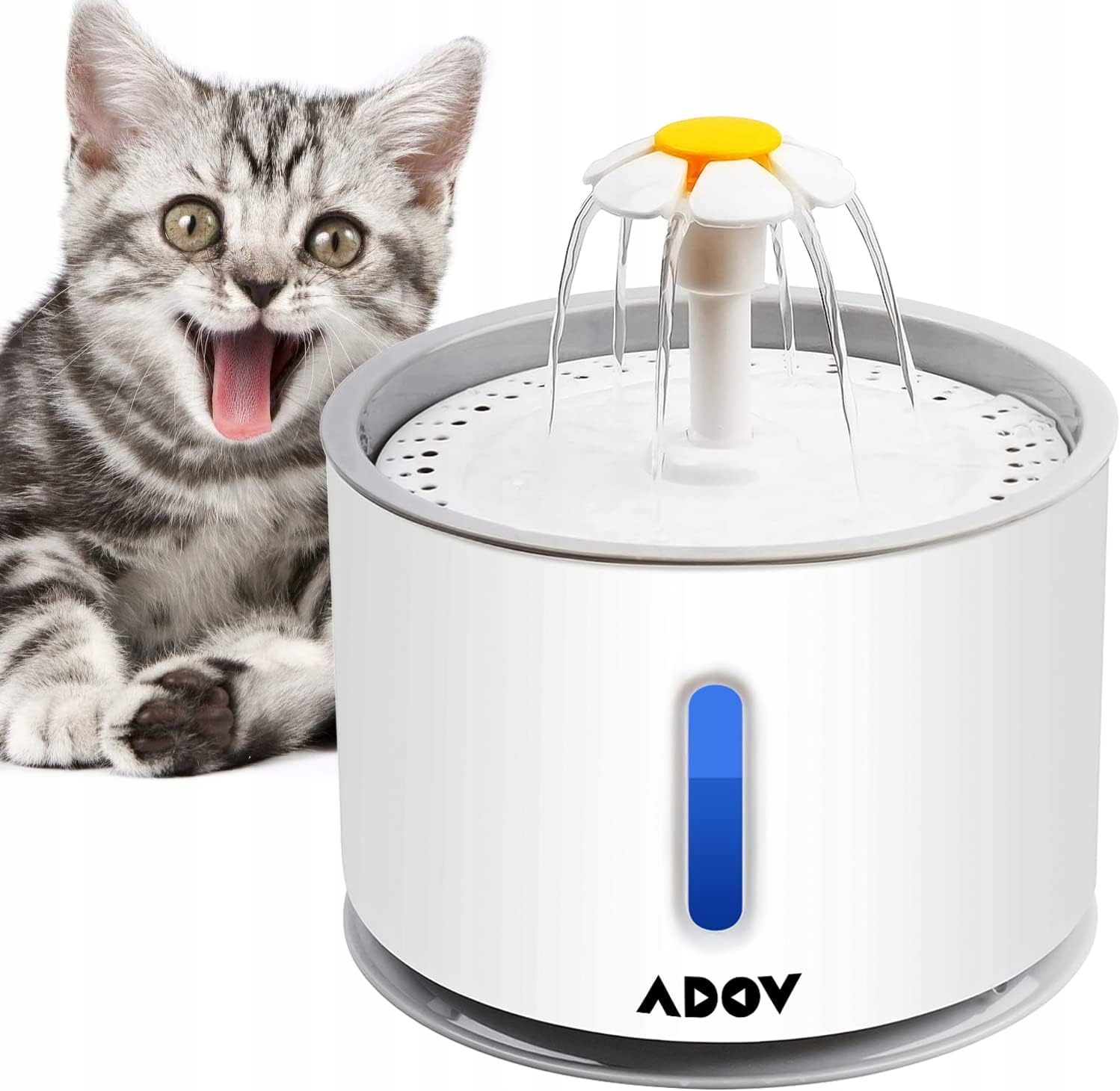 Levně Fontána pro kočky Adov, 2,4 l, automatický elektrický dávkovač