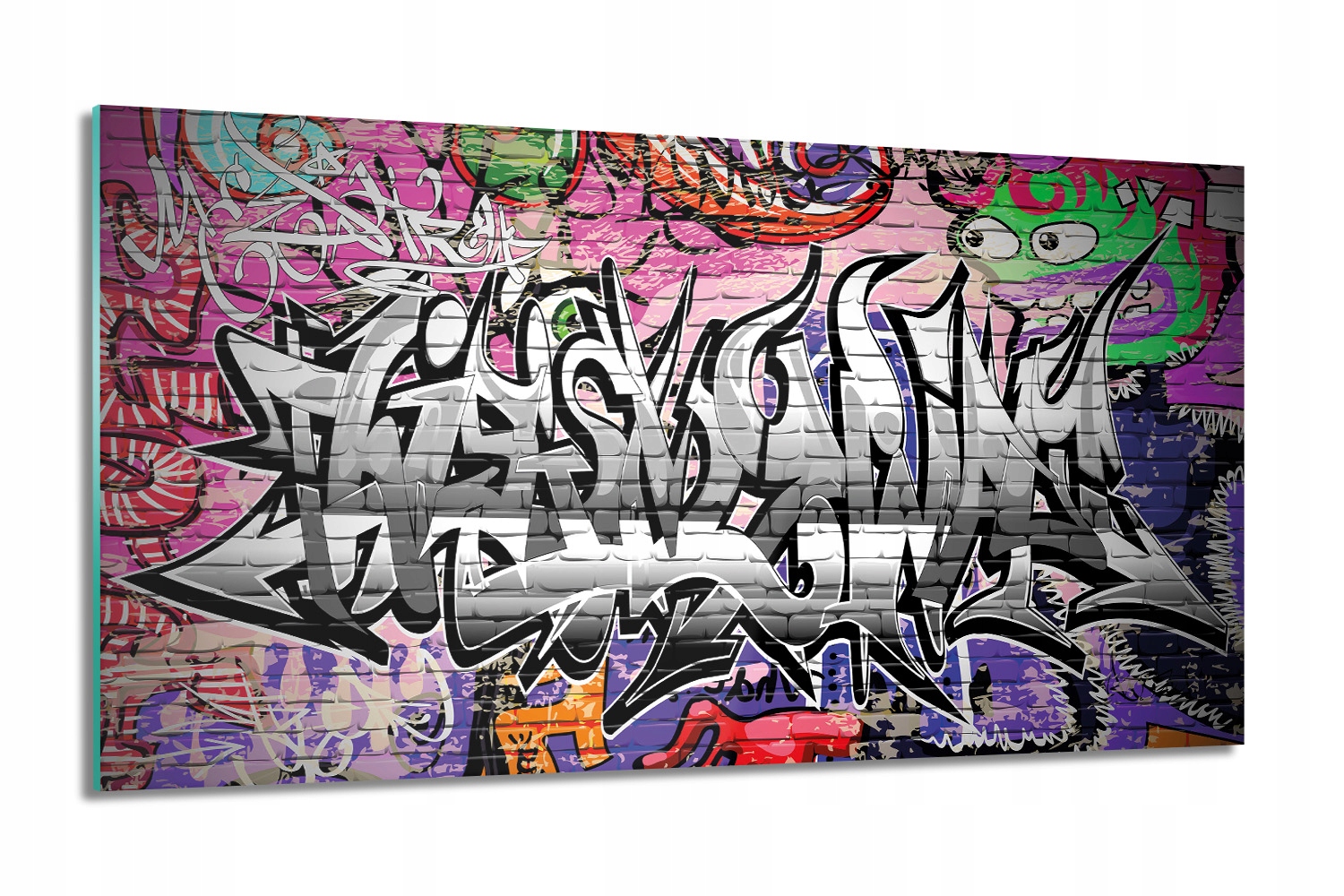 Nápis graffiti Foto na skle moderný 100x60