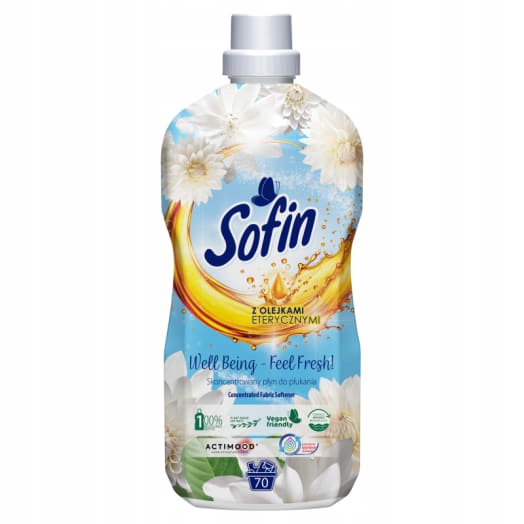 Levně 5 x Sofin Well Being Koncentrovaná tekutá aviváž – Feel Fresh