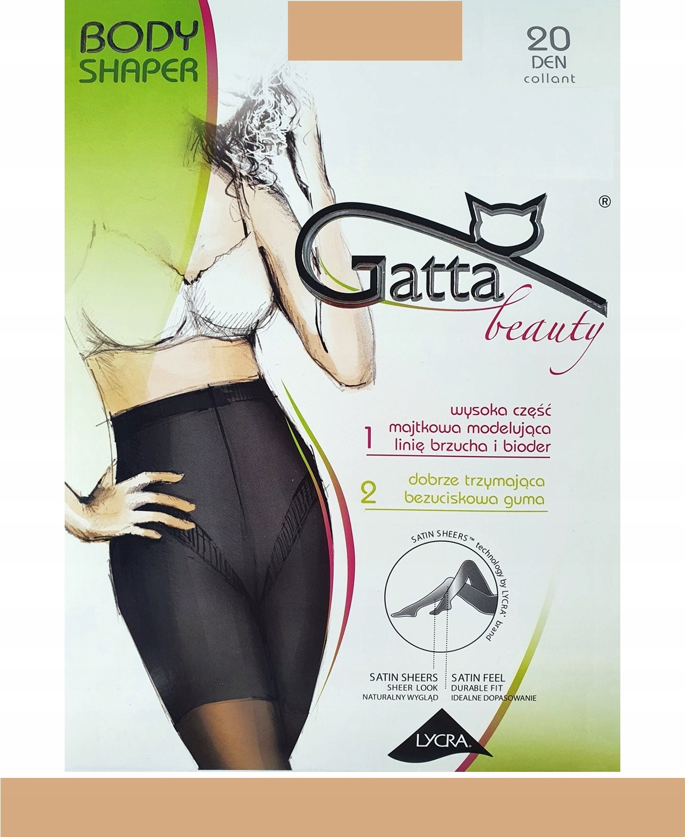 

Gatta Body Shaper 20 Rajstopy dam. 4-L Visone