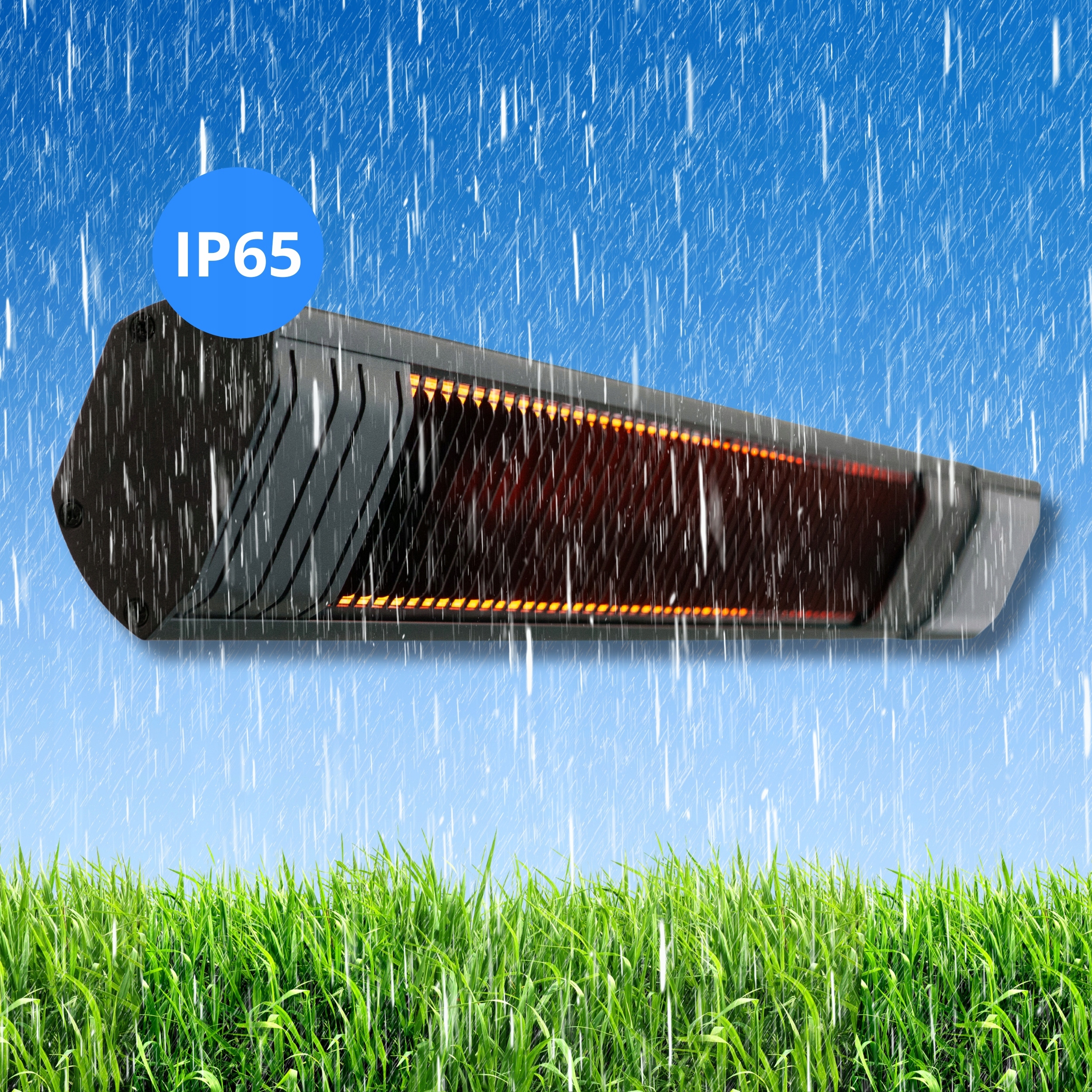 Promiennik podczerwieni ciepła 9 poziomów pilot 2,5kW timer RAY IR tarasowy Marka Climative