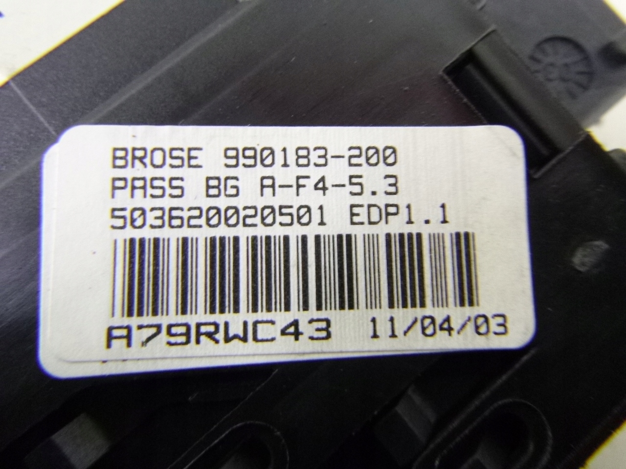 MÉCANISME VITRE AVANT DROITE PEUGEOT 307 SW 04R.