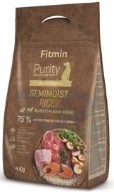 Levně Fitmin Purity Semimoist Rabbit, Lamb & Rice 4 kg